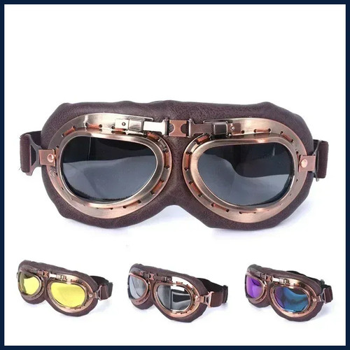 Retro motorcycle goggles - retro,