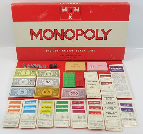Monopoly board game vintage - board,