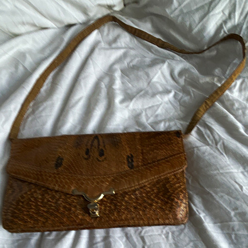 Real python snake skin bag - real,