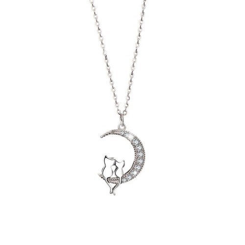 925 sterling silver - silver, cat