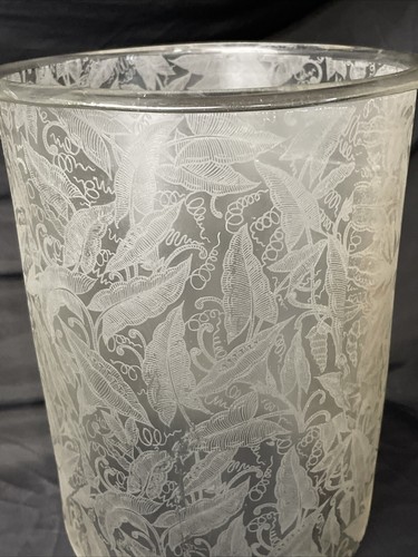 Antique acid etched glass - glass, oil