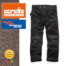 Scruffs Mens Work Trousers: Non-Holster, Lightweight, Durable - Black