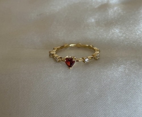 Beautiful gold red heart