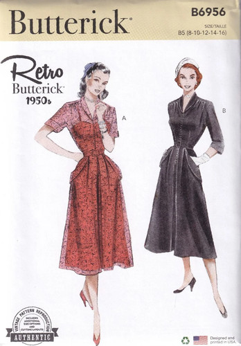 Butterick b6956 1950s retro - butterick,