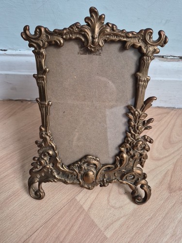 Antique brass frame - antique, easel