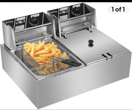 Electric double deep fat fryer - electric,