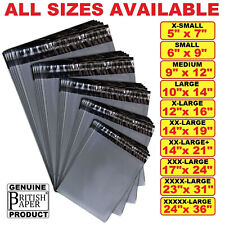 GREY MAILING BAGS STRONG POLY POSTAL POST POSTAGE SELF SEAL PACKAGING STRONG BAG