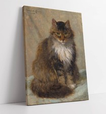 HENRIETTE RONNER KNIP, THE MAINE COON -CANVAS WALL ARTWORK PICTURE PRINT