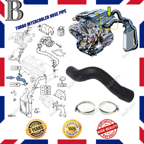 Turbo intercooler hose - intercooler,