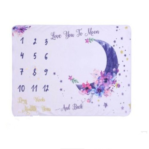 Baby milestone photo blanket - milestone,