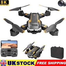 2024 8K HD Drone Dual Camera WIFI FPV Foldable Selfie RC Quadcopter+3 Batteries