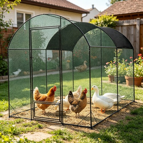 Large elevated chicken coop - elevated,