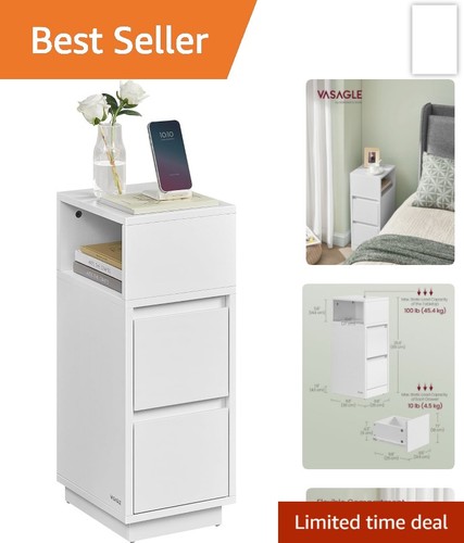 Narrow bedside table - narrow,