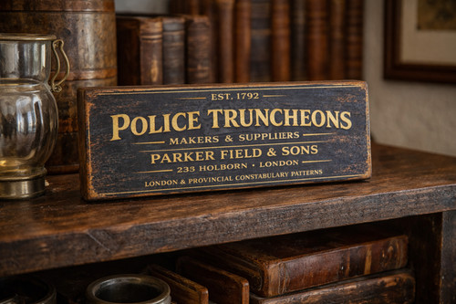 Police truncheons sign - truncheons,
