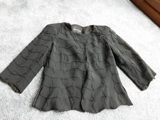 Giorgio armani Large Short Sleeve Draped Jacket S/ M Patterned Black