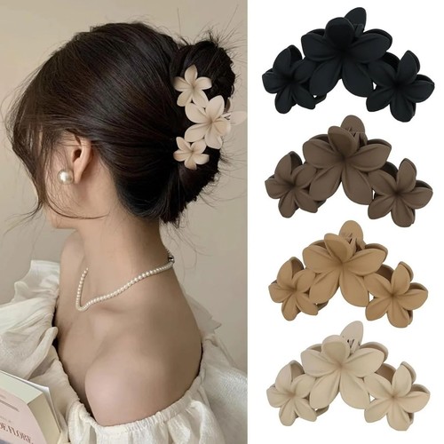 Flower thick hair claw - thick,