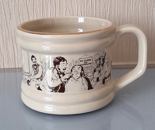 Vintage wade cream shaving mug - cream,