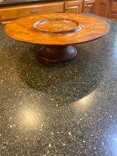 Antique wooden cake stand
