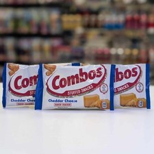 Combos Stuffed Snacks Cheddar Cheese Baked Pretzel 51g x 3 Bags USA Import