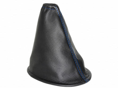 Black leather gear gaiter - leather,