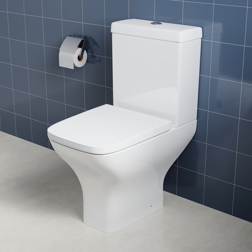 Modern close coupled toilet - modern,