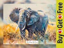 Powerful Elephant Portrait