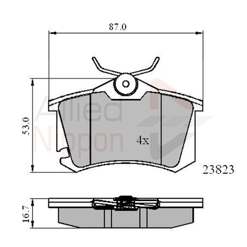 Brake pads set - brake,