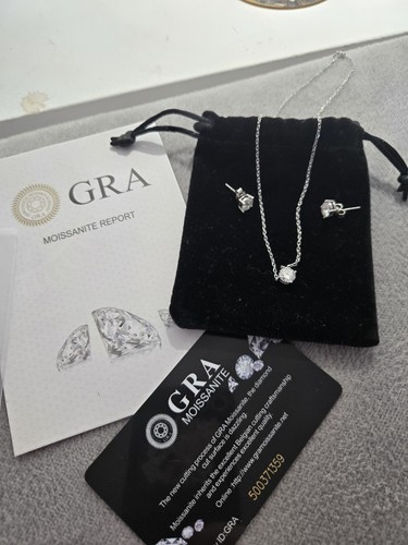 Gra round moissanite pendant - round,