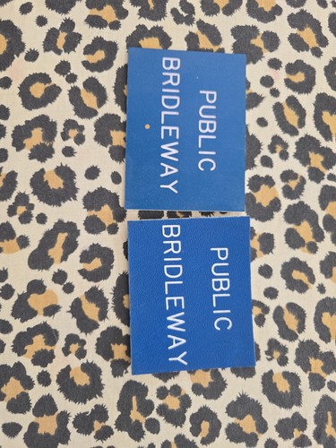 Public bridleway signs - public,