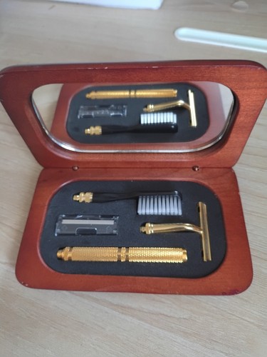 Vintage mens shaving set with - vintage,