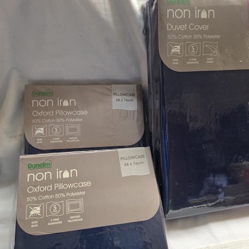 Dunelm navy blue - , duvet