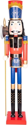 180cm wooden nutcracker statue - wooden,