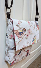 Cath Kidston Birds Fabric Handmade Messenger Bag