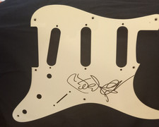 signed peter green fender stratocaster type scratchplate