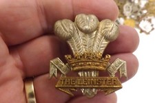 MILITARY CAP BADGE THE LEINSTER REGIMENT 4CM BY 4CM (3664)