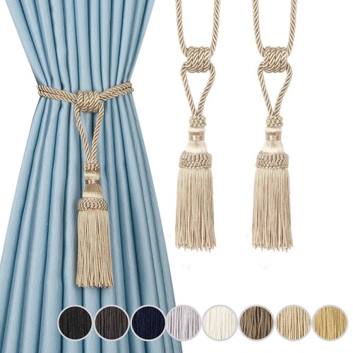 Curtain tiebacks pair tassel - curtain,
