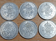 George VI Silver Florin 1937 to 1951 Choose Your Year / Grade