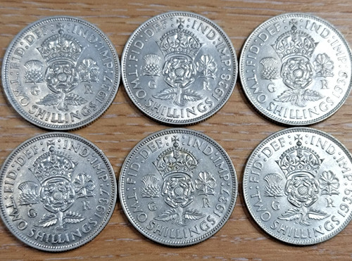 George silver florin 1937 - silver,