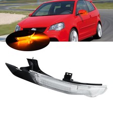 For VW Polo MK4 9N3 05-09 Left LED Wing Door Mirror Indicator Light Lamp 2 Pins
