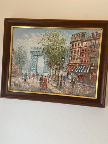 Original oil painting paris - painting,