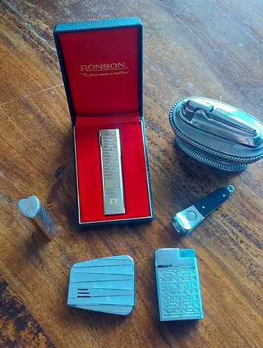 Vintage cigarette lighters job - cigarette,