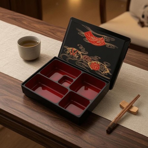 Five compartment bento box abs - five-compartment,