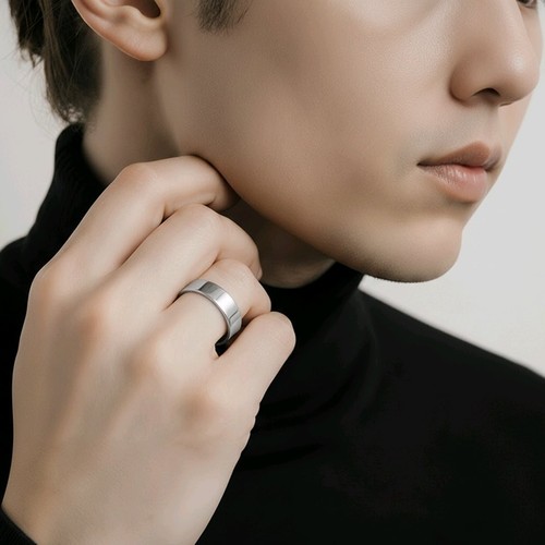 Silver ring band - ring,