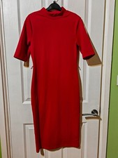 Beautiful red zara midi dress