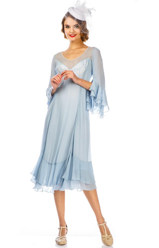 Nataya sky blue dress - blue,