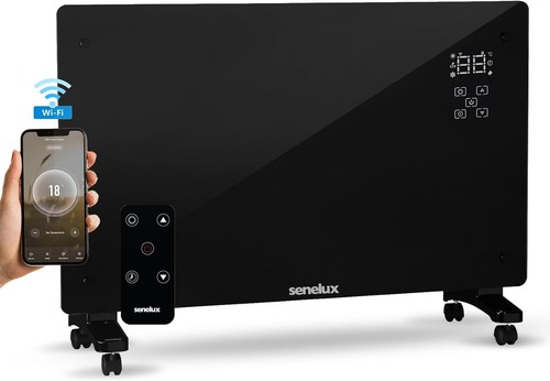 Senelux black glass panel - black,