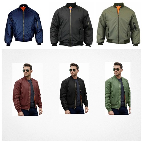 Mens bomber jacket ma1 army - bomber,