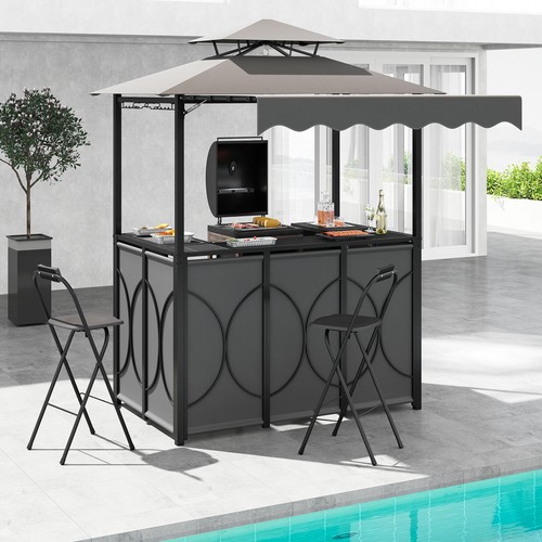 Piece outdoor bbq - 3-piece, canopy