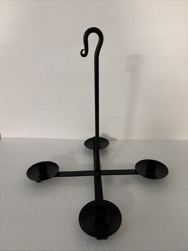 Arm wrought iron candle - wrought,