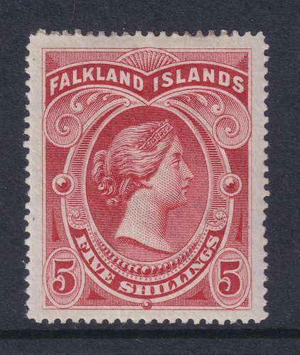 Falkland islands 1898 red - falkland, 5/-